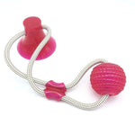 Silicon Dog Tug Toy With Treat Feeder