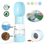 Portable Pet Water Bottle With Treat Container
