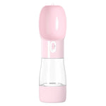 Portable Pet Water Bottle With Treat Container