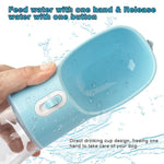 Portable Pet Water Bottle With Treat Container