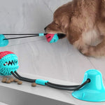 Silicon Dog Tug Toy With Treat Feeder